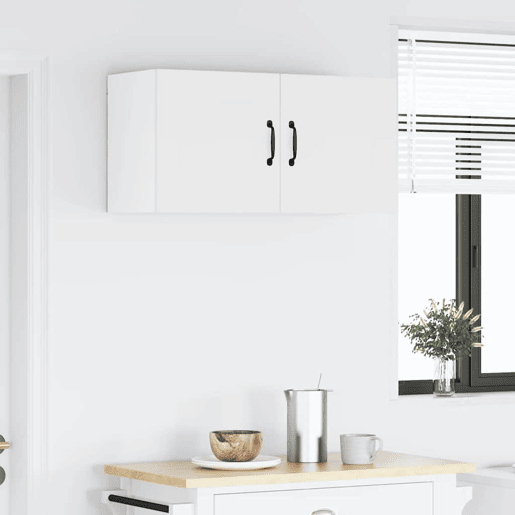 Armário de cozinha suspenso - armario de cocina colgante com porta Branco 80 x 31 x 40 cm