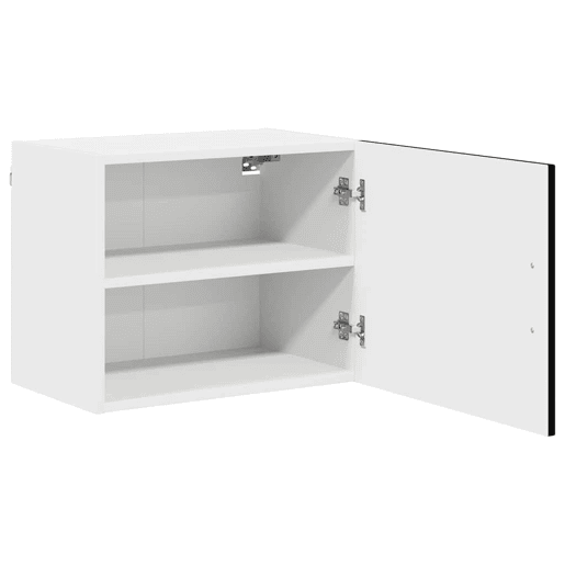 Lote de 2 Armários de cozinha suspendidos - Cozinha modular Colgantes Preto 50 x 31 x 40 cm