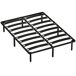 Estructura de Cama Madera de Álamo, Acero HOMCOM Estructura de Cama Madera de Álamo, Acero HOMCOM Negro