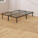 Estructura de Cama Madera de Álamo, Acero HOMCOM Estructura de Cama Madera de Álamo, Acero HOMCOM Negro
