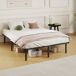 Estructura de Cama Madera de Álamo, Acero HOMCOM Estructura de Cama Madera de Álamo, Acero HOMCOM Negro