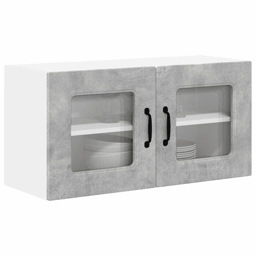 Armário de cozinha suspenso - armario de cocina colgante com porta Cinzento 80 x 31 x 40 cm