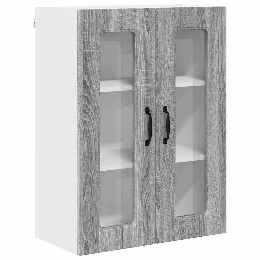 Armario de cocina de pared - Mueble cocina 60 Roble/ Gris