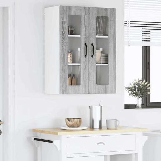 Armário de cozinha suspenso - armario de cocina colgante Cinza Sonoma 60 x 31 x 80 cm