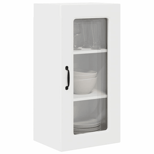 Lote de 2 Armários de cozinha suspendidos - Cozinha modular Colgantes Branco 40 x 31 x 80 cm