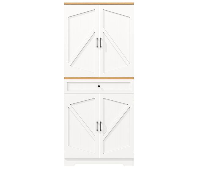 Aparador 80x40x180 cm - 12 compartimentos y cajones - mdf y aglomerado