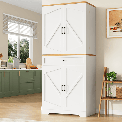 Aparador 80x40x180 cm - 12 compartimentos e gavetas - MDF e aglomerado