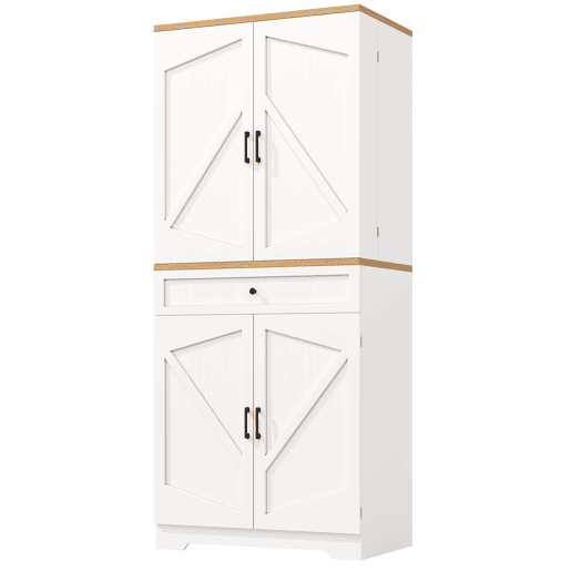 Aparador 80x40x180 cm - 12 compartimentos e gavetas - MDF e aglomerado
