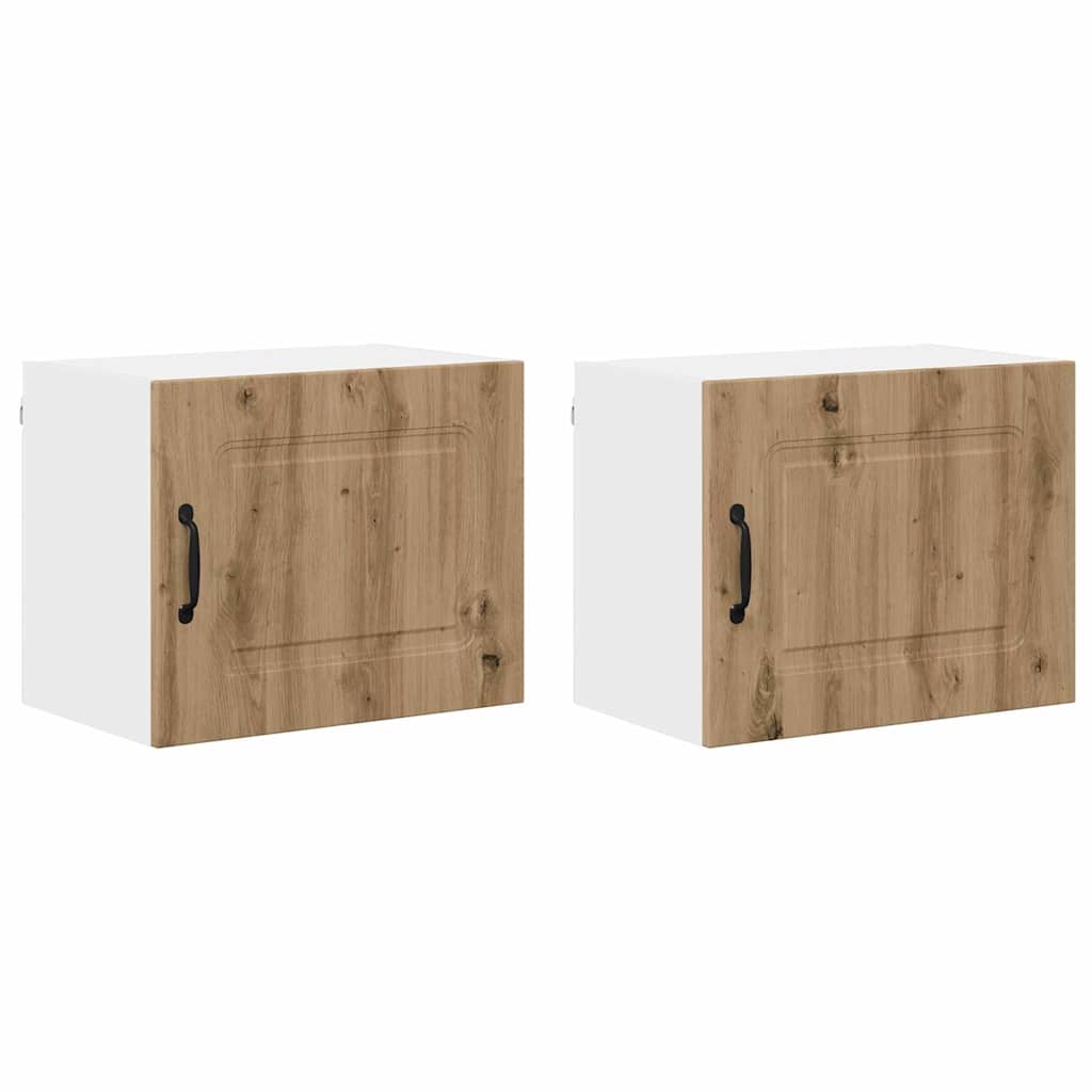 Armario de cocina de pared - Mueble cocina con estante 2 pcs 50 Roble Artisan