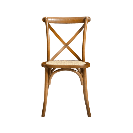Cadeira de bistrô vintage madeira, set de 2, Belleville, Nogueira, 48.5x53.5x88.5 cm