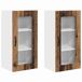 Armario de cocina de pared - Mueble cocina con estante 2 pcs 40 Armario de cocina de pared - Mueble cocina con estante 2 pcs 40 Blanco Brillo
