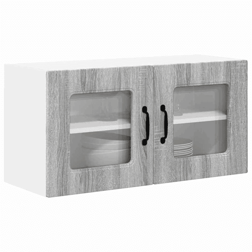 Armário de cozinha suspenso - armario de cocina colgante Cinza Sonoma 80 x 31 x 40 cm