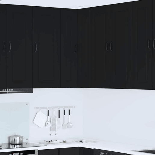 Armário de cozinha suspenso - armario de cocina colgante com porta Preto 57 x 57 x 100 cm