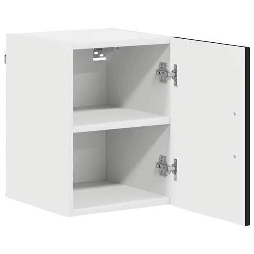 Lote de 2 Armários de cozinha suspendidos - Cozinha modular Colgantes Preto 30 x 31 x 40 cm