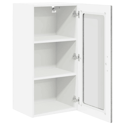 Lote de 2 Armários de cozinha suspendidos - Cozinha modular Colgantes Cinza Sonoma 40 x 31 x 80 cm