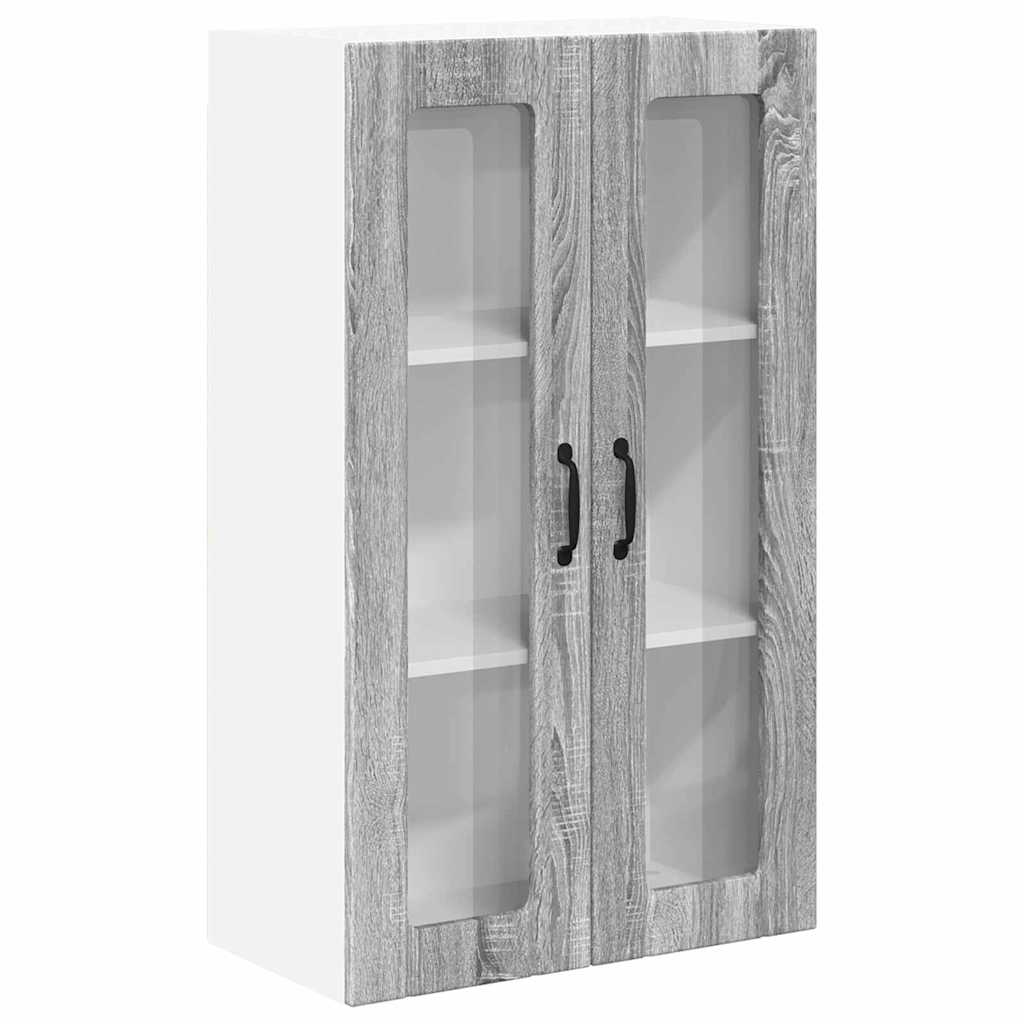 Armario de cocina de pared - Mueble cocina 60 Roble/ Gris