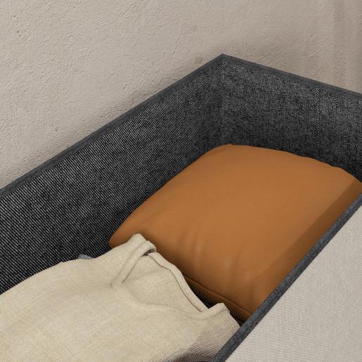 HOMCOM Banco com Armazenamento 84 L Banco de Arrumação Dobrável 76x38x38 cm Estofado em Linho Sintético Baú de Arrumação Capacidade 120 kg Banco para Sala de Estar Quarto Entrada Creme