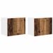 Armario de cocina de pared - Mueble cocina con estante 2 pcs 50 Armario de cocina de pared - Mueble cocina con estante 2 pcs 50 Blanco Brillo