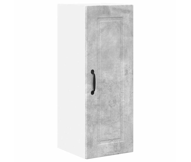 Armario de cocina de pared - mueble cocina gris concreto 30 x 31 x 80 cm