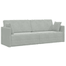 Sofá-cama de chão Cinzento-claro 213 x 70 x 77 cm Veludo