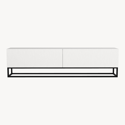 Móvel de TV Verpsboga 2 portas base longa 180x32x47 cm - Branco en.casa