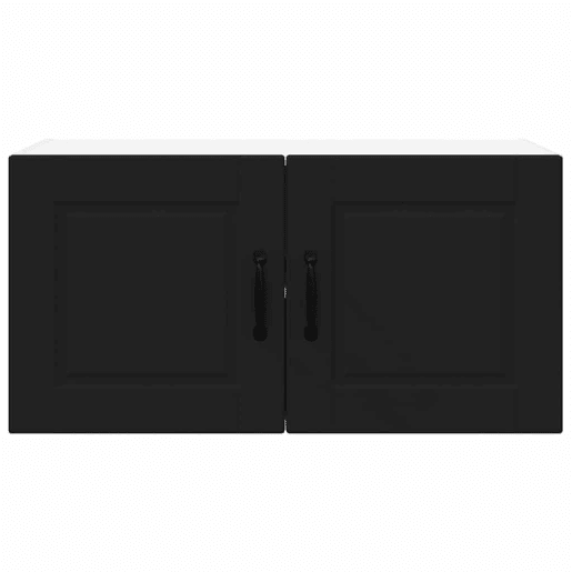 Armário de cozinha suspenso - armario de cocina colgante com porta Preto 80 x 31 x 40 cm