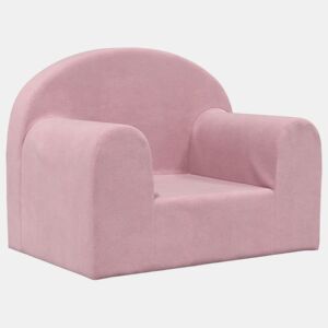 Sofá infantil, Sofá para criança pelúcia macia rosa