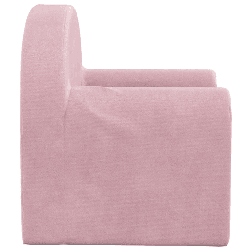 Sofá infantil, Sofá para criança pelúcia macia rosa