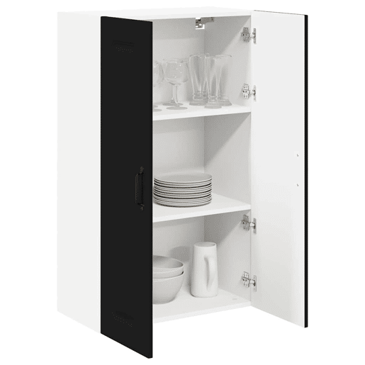 Armário de cozinha suspenso - armario de cocina colgante com porta Preto 60 x 31 x 100 cm