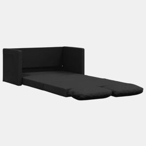 Sofá-cama, Sofá conversível sem pés 112x174x55 cm tecido preto