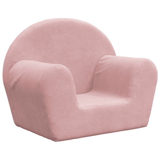 Sofá infantil, Sofá para criança rosa macio e macio