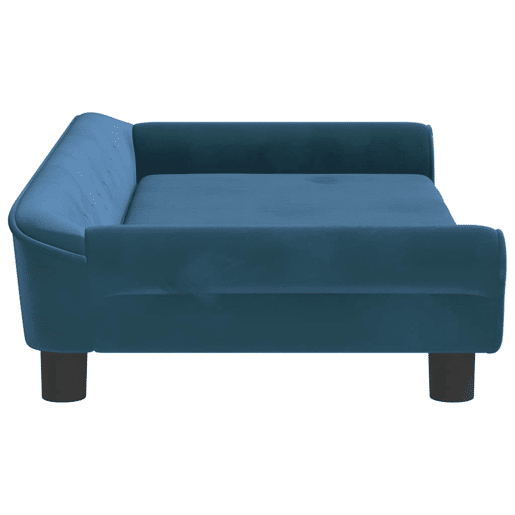 Sofá infantil, Sofá para criança 100x50x26 cm veludo azul