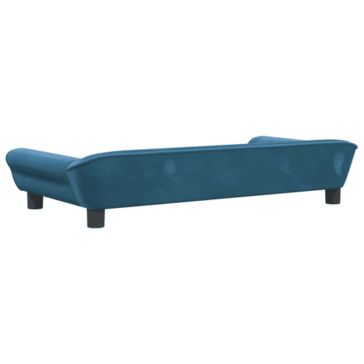 Sofá infantil, Sofá para criança 100x50x26 cm veludo azul