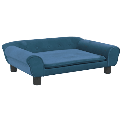Sofá infantil, Sofá para criança 70x45x26 cm veludo azul