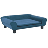 Sofá infantil, Sofá para criança 70x45x26 cm veludo azul