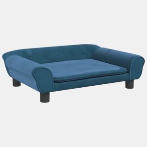 Sofá infantil, Sofá para criança 70x45x26 cm veludo azul