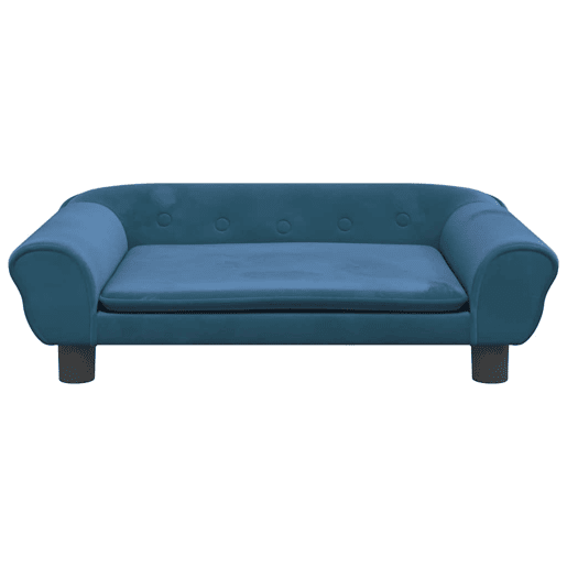 Sofá infantil, Sofá para criança 70x45x26 cm veludo azul