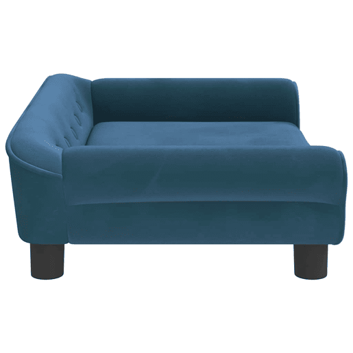 Sofá infantil, Sofá para criança 70x45x26 cm veludo azul
