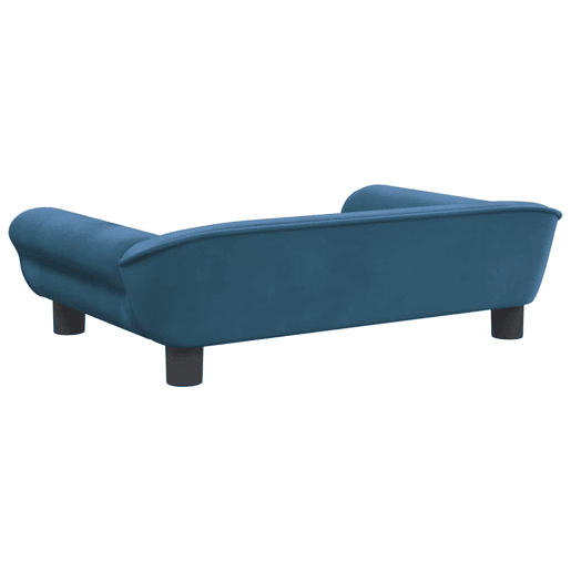Sofá infantil, Sofá para criança 70x45x26 cm veludo azul