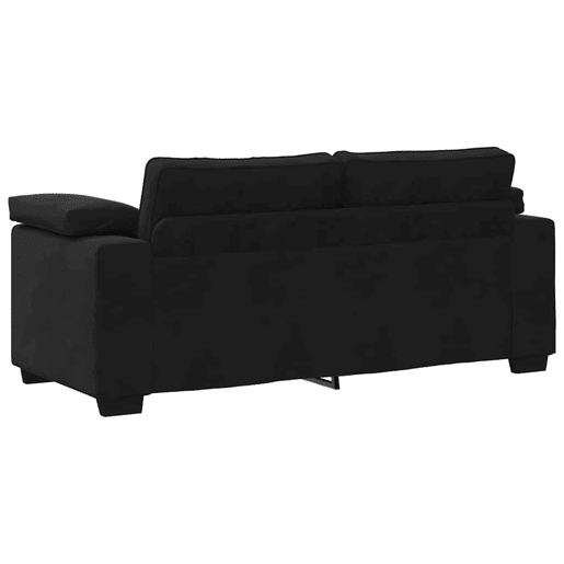 Sofá-luvas, Sofá fixo 140 cm veludo preto Sofá-luvas, Sofá fixo 140 cm veludo preto