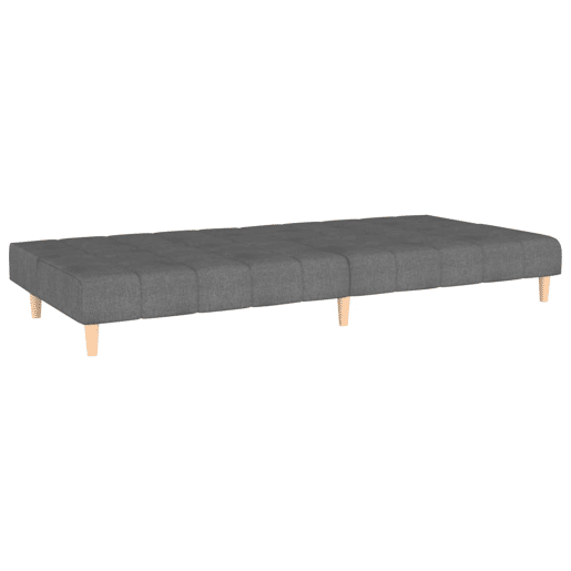Sofá-cama, Sofá conversível de 2 lugares tecido cinzento-claro