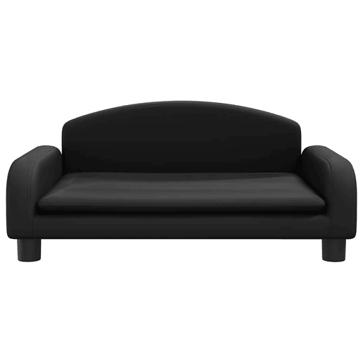 Sofá infantil, Sofá para criança 70x45x30 cm couro artificial preto