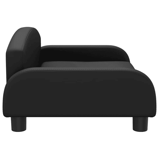 Sofá infantil, Sofá para criança 70x45x30 cm couro artificial preto