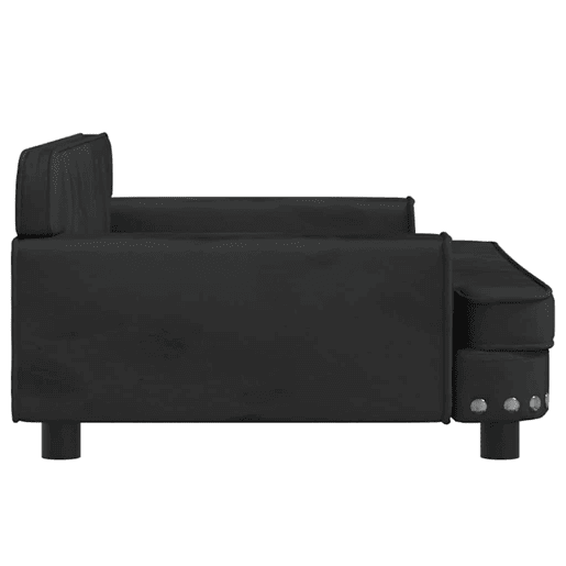 Sofá infantil, Sofá para criança 90x53x30 cm veludo preto Sofá infantil, Sofá para criança 90x53x30 cm veludo preto