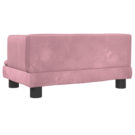 Sofá infantil, Sofá para criança 60x40x30 cm veludo rosa Sofá infantil, Sofá para criança 60x40x30 cm veludo rosa
