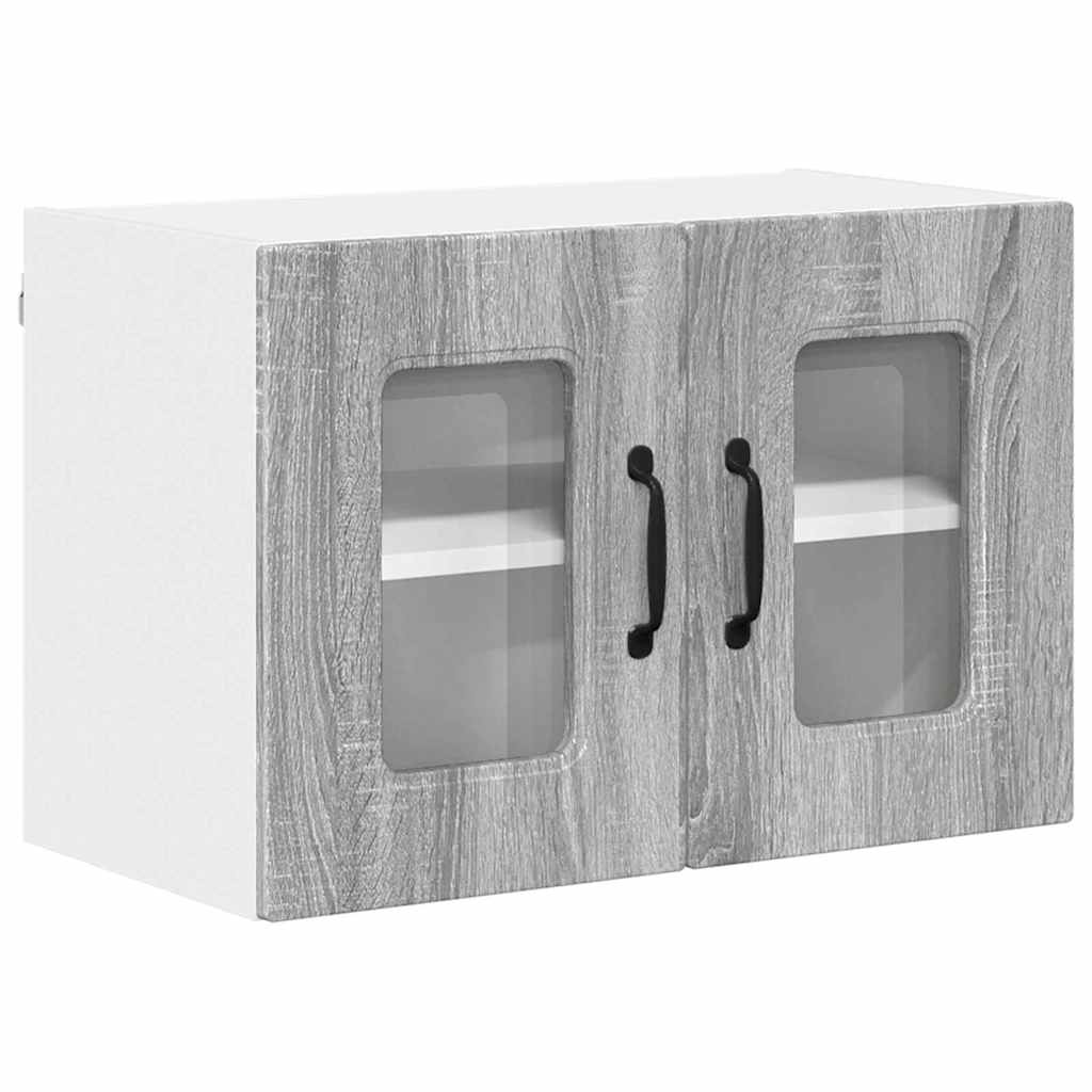 Armario de cocina de pared - Mueble cocina 60 Roble/ Gris