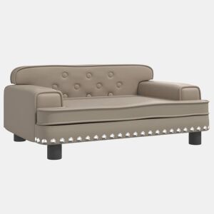 Sofá infantil, Sofá para criança 70x45x30 cm couro artificial cappuccino