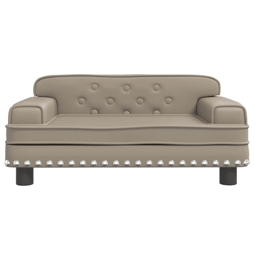 Sofá infantil, Sofá para criança 70x45x30 cm couro artificial cappuccino
