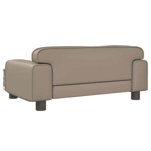 Sofá infantil, Sofá para criança 70x45x30 cm couro artificial cappuccino