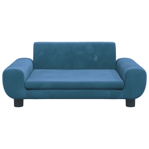 Sofá infantil, Sofá para criança 70x45x33 cm veludo azul